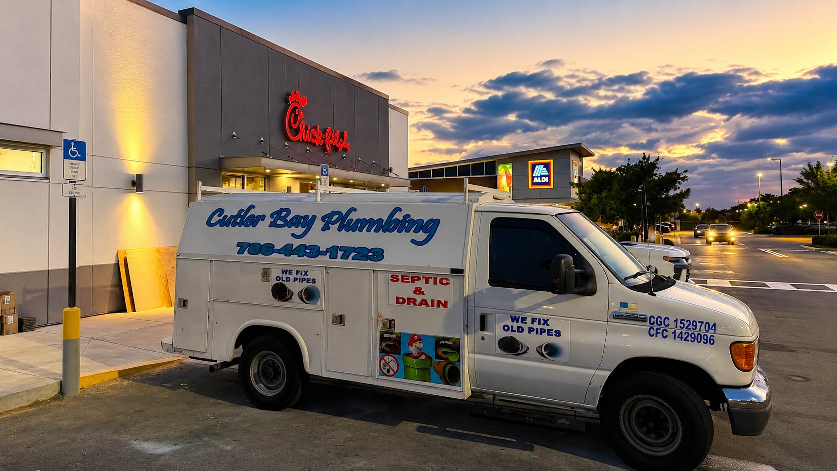 Cutler Bay Plumbing service truck